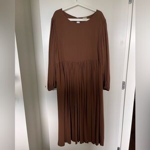Someday studio Elle midi dress - brown size Large